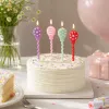 مجموعة شموع مصنوعة من البالونات الملونة مزخرفة حفلات أعياد الميلاد details Picture